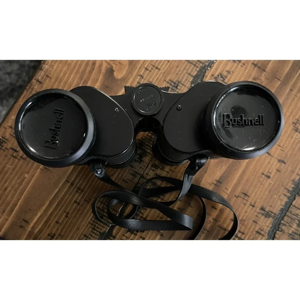 Bushnell Sportview 7x35 Extra Wide Angle Binoculars w/Carry Strap & Case-Vintage